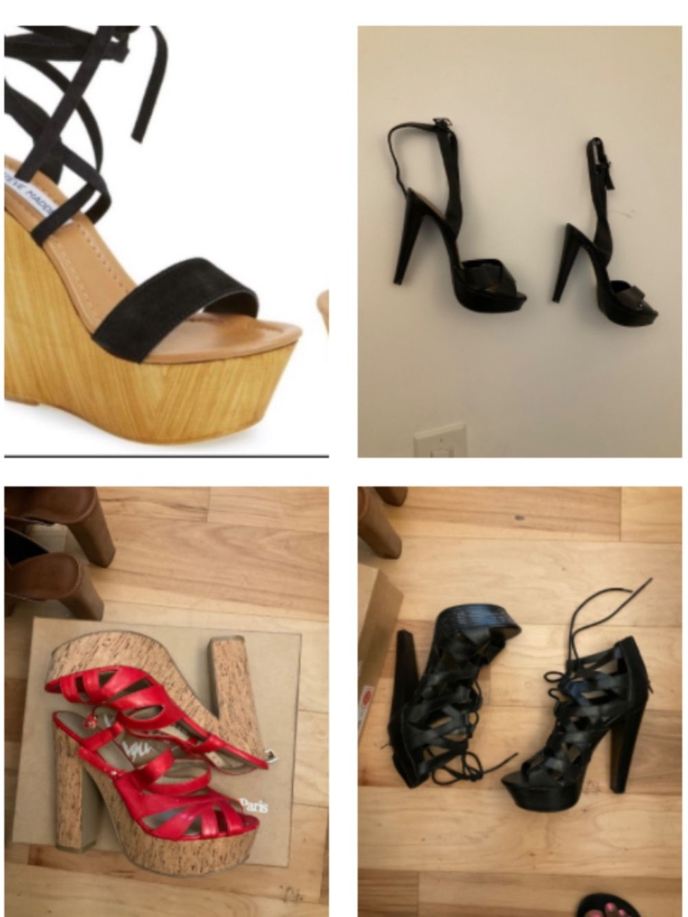 6 pairs of heels ( all for 1 price )